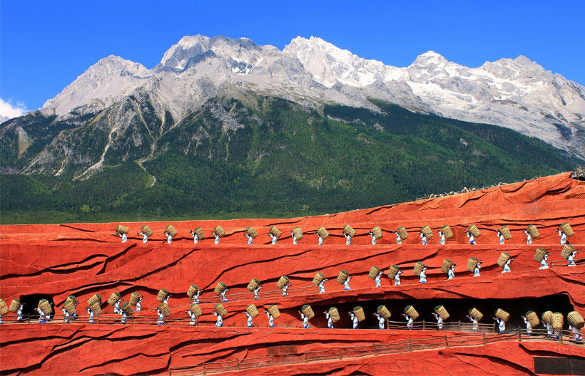 ทัวร์จีน คุนหมิง ตาหลี่ ลี่เจียง แชงกรีล่า  ภูเขาหิมะมังกรหยก ชมโชว์ Impression of Lijiang 6 วัน 5 คืน สายการบินแอร์เอเชีย